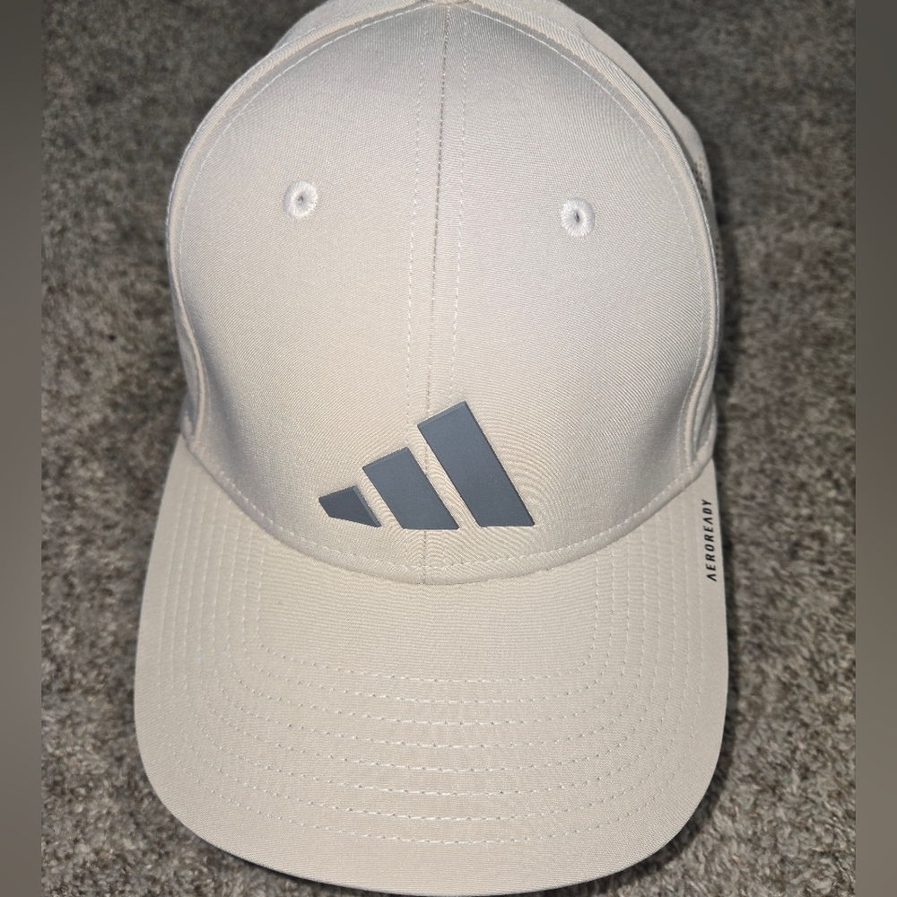 Adidas Beige Cap with Dark Gray Logo
